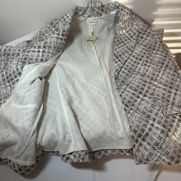 Coldwater Creek 3/4 sleeve basketweave jacket - new with tags - Picture 2 of 5